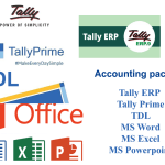 Tally Prime GST, Tally ERP, TDL, MS Office